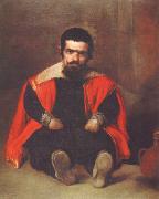 Diego Velazquez Portrait d'un nain assis a Terre aupres d'une cruche (don Sebastian de Morra) (df02) oil painting picture wholesale